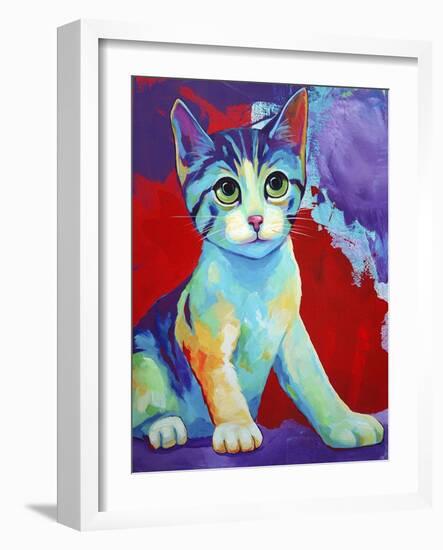 Colorful Kitten Finningan-Corina St. Martin-Framed Giclee Print