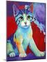 Colorful Kitten Finningan-Corina St. Martin-Mounted Giclee Print
