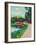 Colorful Lakeside-Ania Zwara-Framed Art Print