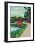 Colorful Lakeside-Ania Zwara-Framed Art Print