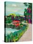 Colorful Lakeside-Ania Zwara-Stretched Canvas