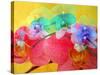 Colorful Layer Work from Orchids-Alaya Gadeh-Stretched Canvas