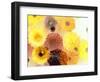 Colorful Layer Work from Yellow and Brown Blossoms-Alaya Gadeh-Framed Photographic Print