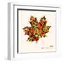 Colorful Leaf with Triangles-cienpies-Framed Art Print