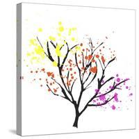 Colorful Leaves in a Tree-Whoartnow-Stretched Canvas