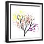 Colorful Leaves in a Tree-Whoartnow-Framed Giclee Print