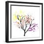 Colorful Leaves in a Tree-Whoartnow-Framed Giclee Print