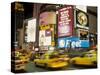 Colorful Lights and Traffic, Times Square, New York City, New York, USA-Alan Klehr-Stretched Canvas