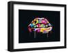 Colorful Lips-Balazs Solti-Framed Art Print