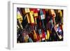 Colorful Lobster Buoys in Maine-George Oze-Framed Photographic Print