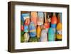 Colorful Lobster Floats Buoys-null-Framed Art Print