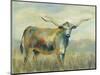 Colorful Longhorn Cow-Silvia Vassileva-Mounted Art Print