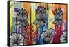 Colorful Lotus-Carla Bank-Framed Stretched Canvas