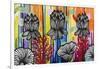 Colorful Lotus-Carla Bank-Framed Giclee Print