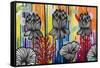 Colorful Lotus-Carla Bank-Framed Stretched Canvas