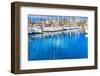 Colorful marina, Marseille, France. Second largest city in France-William Perry-Framed Photographic Print