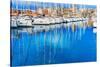 Colorful marina, Marseille, France. Second largest city in France-William Perry-Stretched Canvas