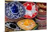 Colorful Mexican Sombreros-null-Mounted Art Print