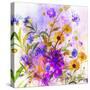 Colorful Mix Flowers-Ata Alishahi-Stretched Canvas