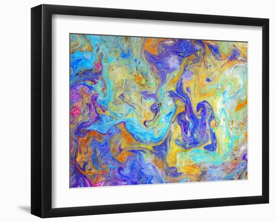 Colorful mixed paint-Panoramic Images-Framed Photographic Print