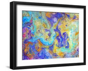 Colorful mixed paint-Panoramic Images-Framed Photographic Print