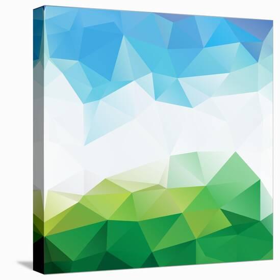 Colorful Mosaic Triangle Background-Rasveta-Stretched Canvas