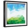 Colorful Mosaic Triangle Background-Rasveta-Framed Premium Giclee Print