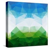 Colorful Mosaic Triangle Background-Rasveta-Stretched Canvas