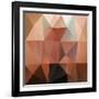 Colorful Mosaic Triangle Background-Rasveta-Framed Art Print