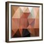 Colorful Mosaic Triangle Background-Rasveta-Framed Art Print