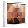 Colorful Mosaic Triangle Background-Rasveta-Framed Art Print