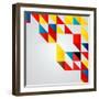 Colorful Mosaic Vector Background | Eps10 Illustration-HunThomas-Framed Art Print