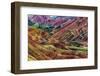 Colorful mountains in Zhangye National Geopark. Zhangye, Gansu Province, China.-Keren Su-Framed Photographic Print