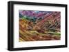 Colorful mountains in Zhangye National Geopark. Zhangye, Gansu Province, China.-Keren Su-Framed Photographic Print