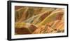 Colorful mountains in Zhangye National Geopark. Zhangye, Gansu Province, China.-Keren Su-Framed Photographic Print