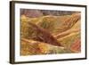 Colorful mountains in Zhangye National Geopark. Zhangye, Gansu Province, China.-Keren Su-Framed Photographic Print