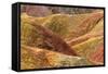 Colorful mountains in Zhangye National Geopark. Zhangye, Gansu Province, China.-Keren Su-Framed Stretched Canvas