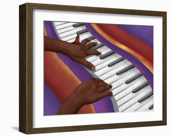 Colorful Music 1-Marcus Prime-Framed Art Print