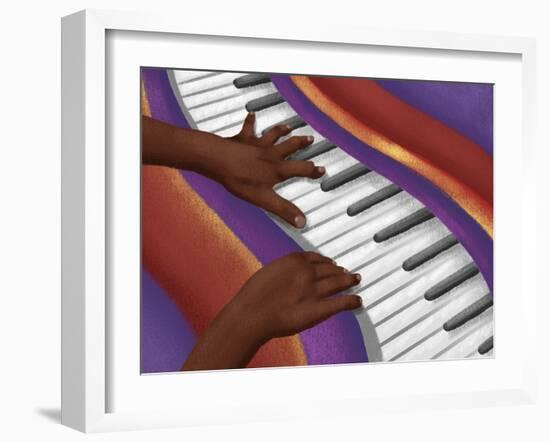 Colorful Music 1-Marcus Prime-Framed Art Print