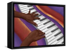 Colorful Music 1-Marcus Prime-Framed Stretched Canvas