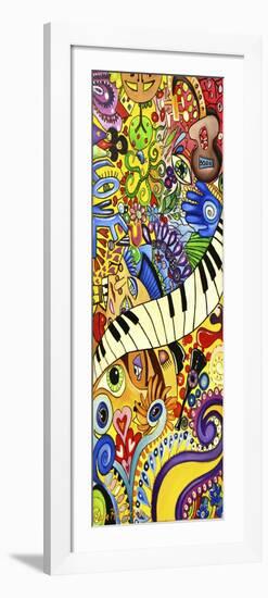 Colorful Music Collage-Cherie Roe Dirksen-Framed Giclee Print