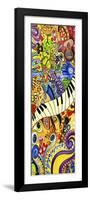 Colorful Music Collage-Cherie Roe Dirksen-Framed Giclee Print