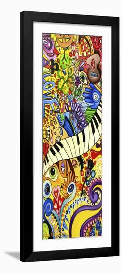 Colorful Music Collage-Cherie Roe Dirksen-Framed Giclee Print