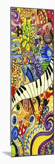 Colorful Music Collage-Cherie Roe Dirksen-Mounted Giclee Print