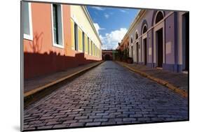 Colorful Narrow Street Of Old San Juan, Pr-George Oze-Mounted Photographic Print