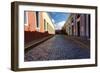 Colorful Narrow Street Of Old San Juan, Pr-George Oze-Framed Photographic Print