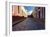 Colorful Narrow Street Of Old San Juan, Pr-George Oze-Framed Photographic Print