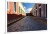 Colorful Narrow Street Of Old San Juan, Pr-George Oze-Framed Photographic Print