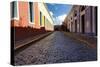 Colorful Narrow Street Of Old San Juan, Pr-George Oze-Stretched Canvas