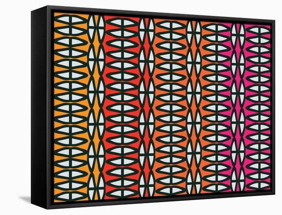 Colorful Native Coco-Belen Mena-Framed Stretched Canvas